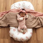 Newborn Growsuit - Blush Striped