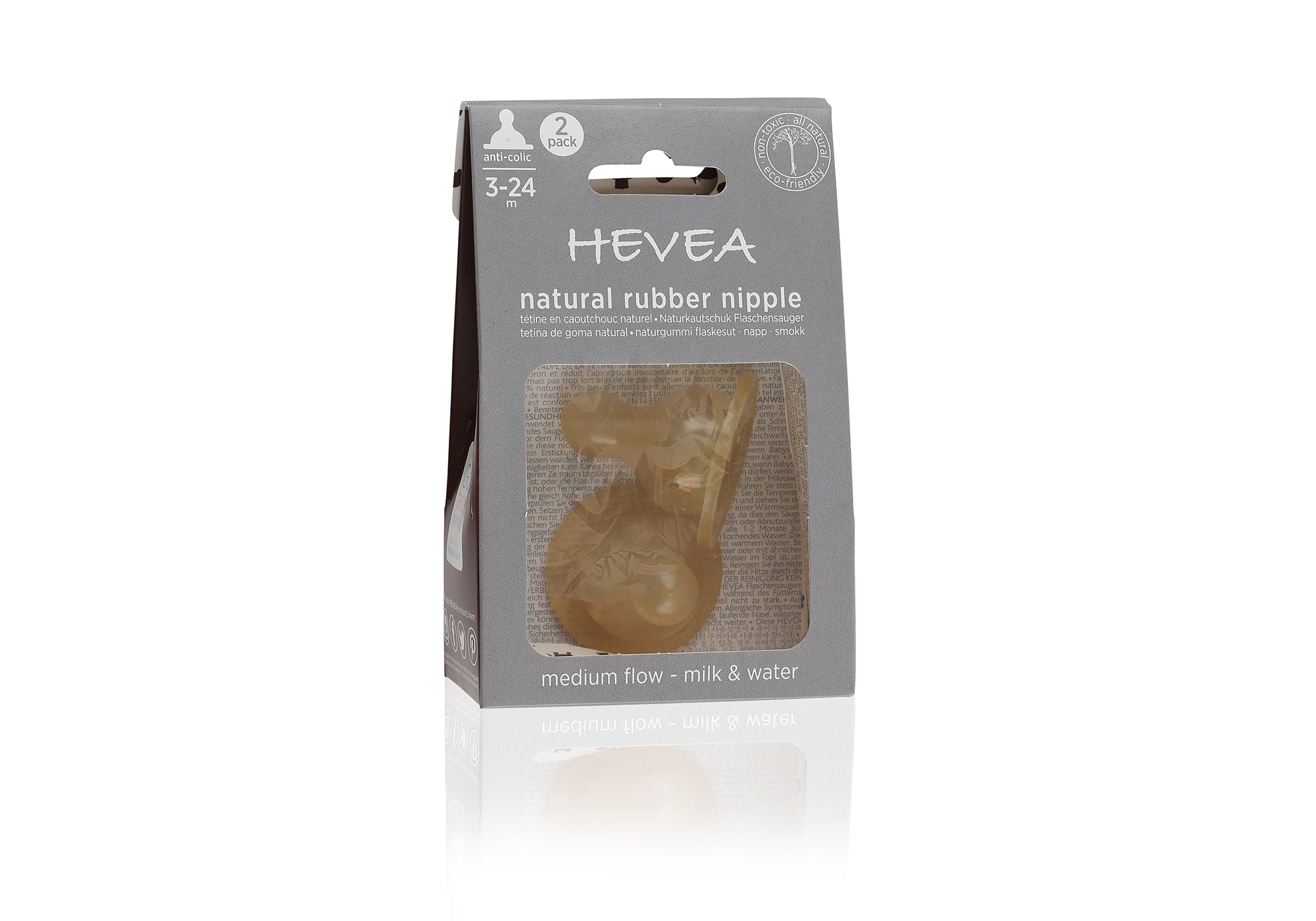 Hevea Natural Rubber Teats - Medium Flow